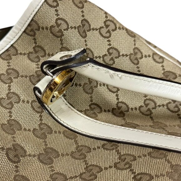 GUCCI Cream Canvas Tote Bag - Picture 9 of 11